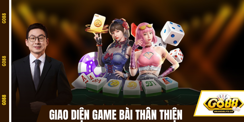 Giao diện game bài GO88 cực thân thiện 
